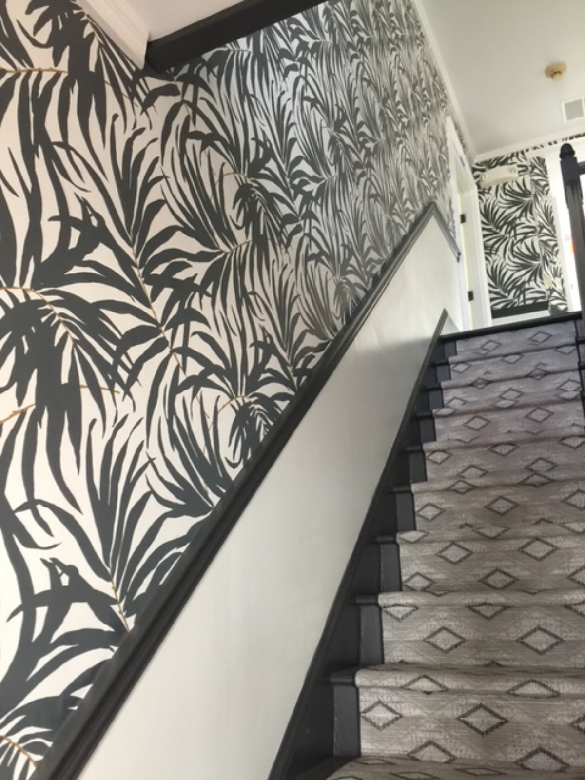 Stairwell Wallpaper Installation by Peter Burnetter