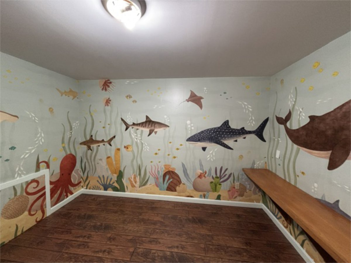 Wallpaper Ocean Scene Installed on Cape Cod